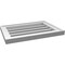 Ekena Millwork Vertical Surface Mount PVC Gable Vent: Functional, w/ 2"W x 1-1/2"P Brickmould Frame, 20"W x 14"H GVPVE20X1402SF - alternate 3